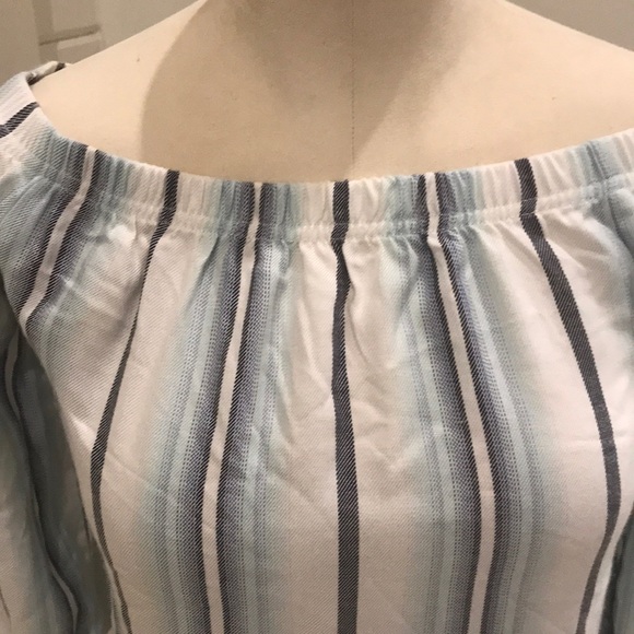Buckle Daytrip stripe off shoulder blouse - Picture 2 of 7